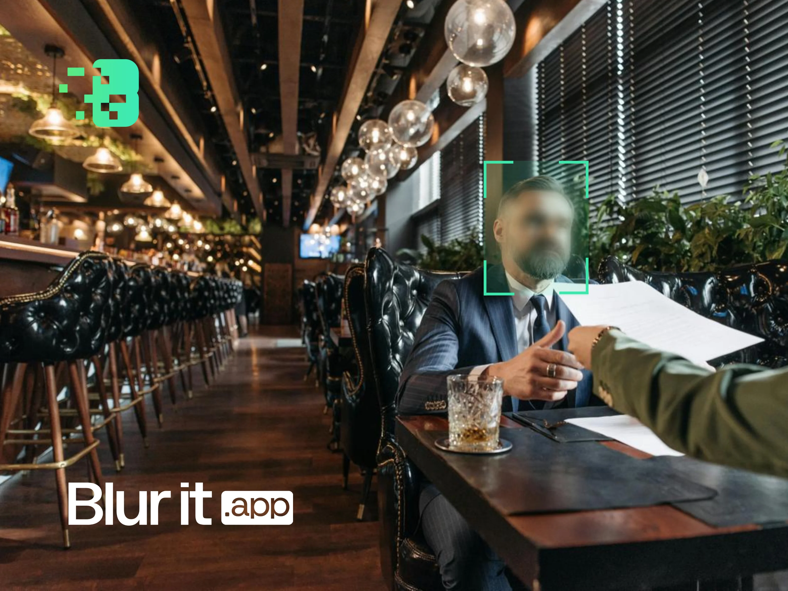 Exemple de visage anonymis&eacute; sur une vid&eacute;o